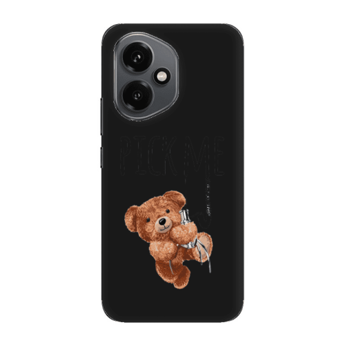 Honor Magic 400 Pick me Black Colored Silicone TPU Θήκη
